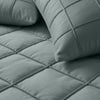 Sleeptime dekbedovertrek Check Pintuck - groen - Microvezel - detailfoto