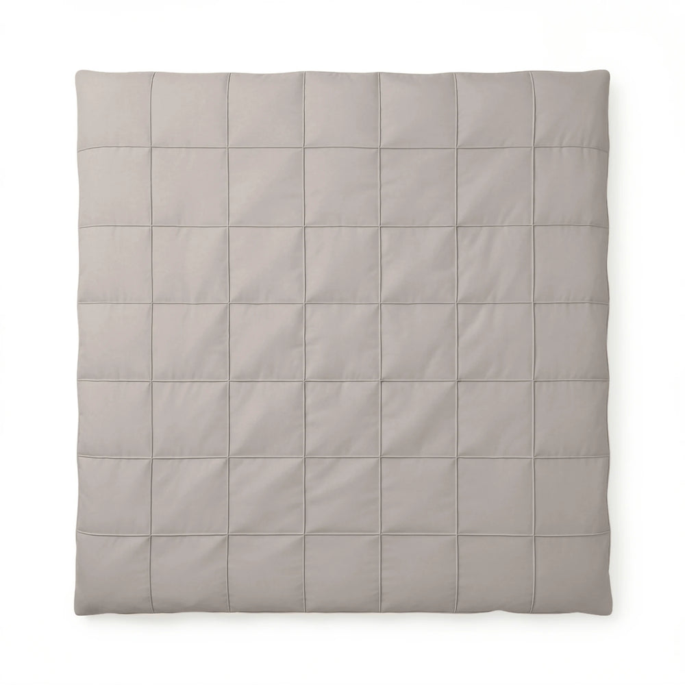 Sleeptime dekbedovertrek Check Pintuck - taupe - Microvezel - materiaal