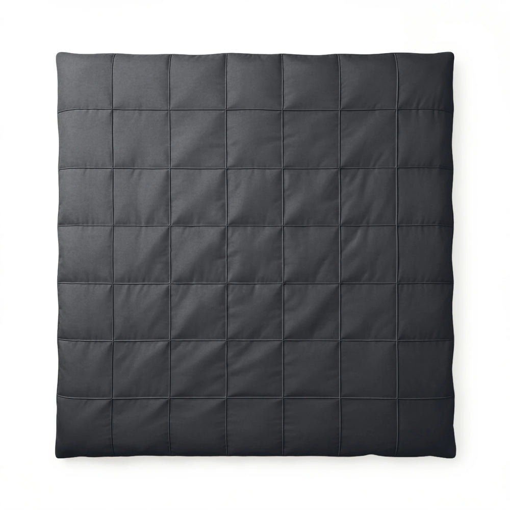 Sleeptime dekbedovertrek Check Pintuck - zwart - Microvezel - overtrek materiaal