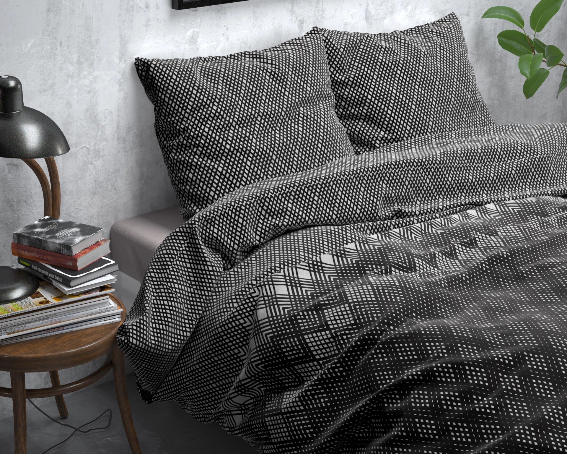 Sleeptime dekbedovertrek Cheng - flanel - Lits-Jumeaux (240x220 + 2st. 60x70 cm)