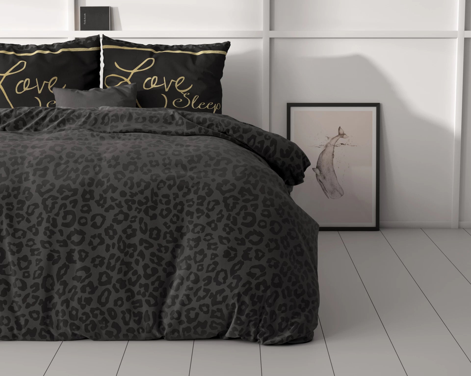 Sleeptime dekbedovertrek Dark Sleep - Zwart - Microvezel