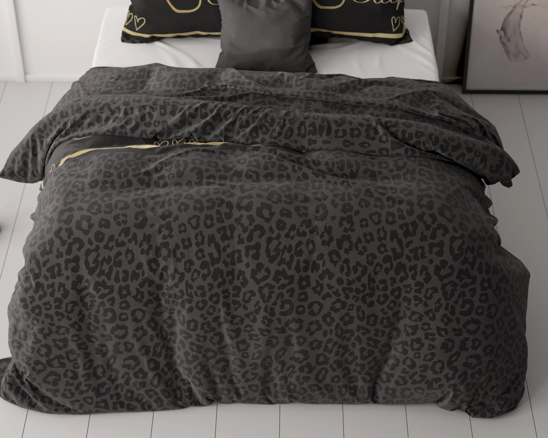 Sleeptime dekbedovertrek Dark Sleep - Zwart - Microvezel