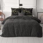 Sleeptime dekbedovertrek Dark Sleep - Zwart - Microvezel - Lits-jumeaux (240x220 + 2st 60x70cm)