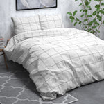 Sleeptime dekbedovertrek Deep Check - flanel - Lits-jumeaux (240x220 + 2st. 60x70 cm)