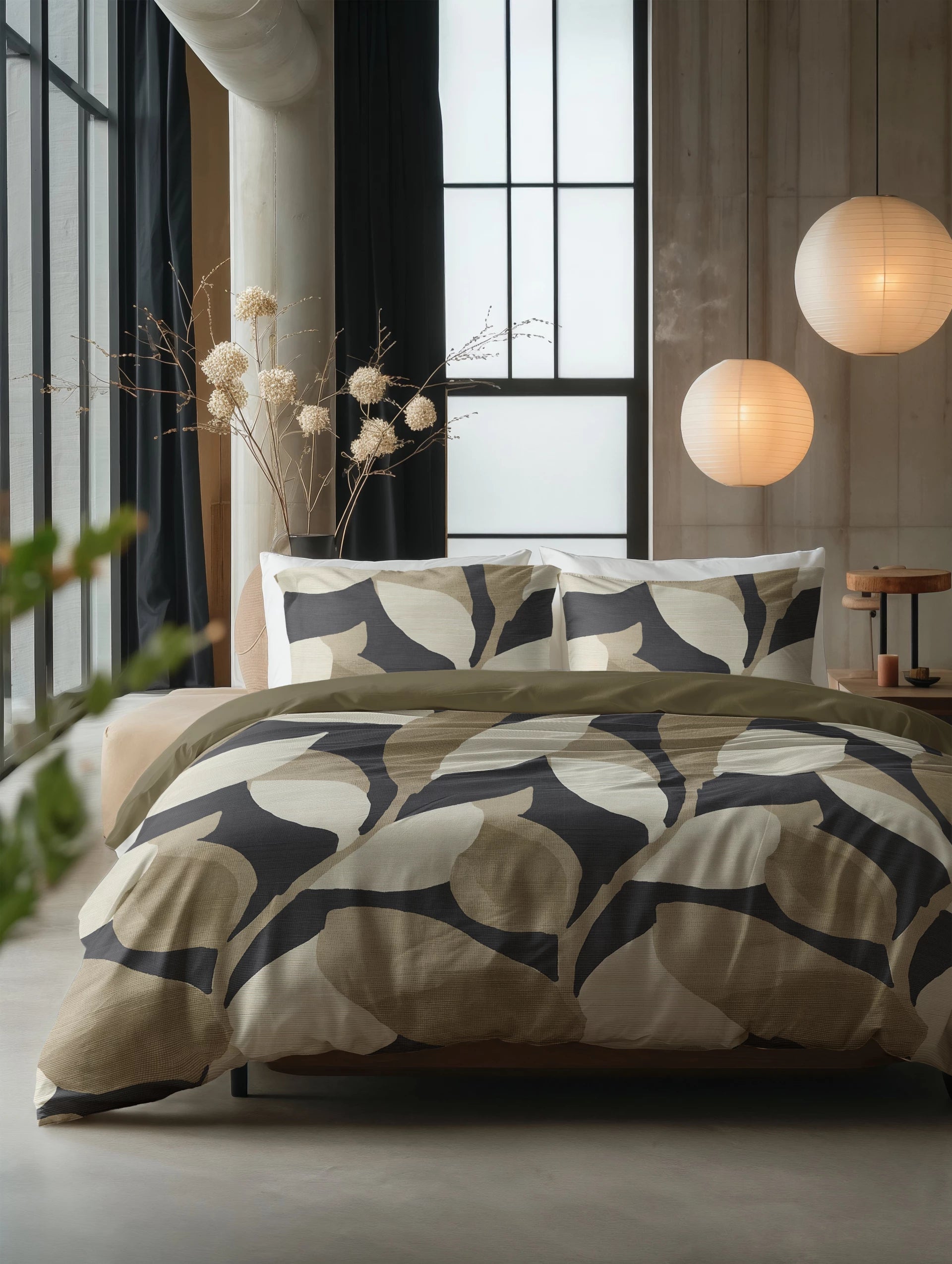 Sleeptime dekbedovertrek Graphic Garden - Katoen