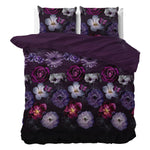 Sleeptime dekbedovertrek Magic Flower - Paars - Blended Katoen