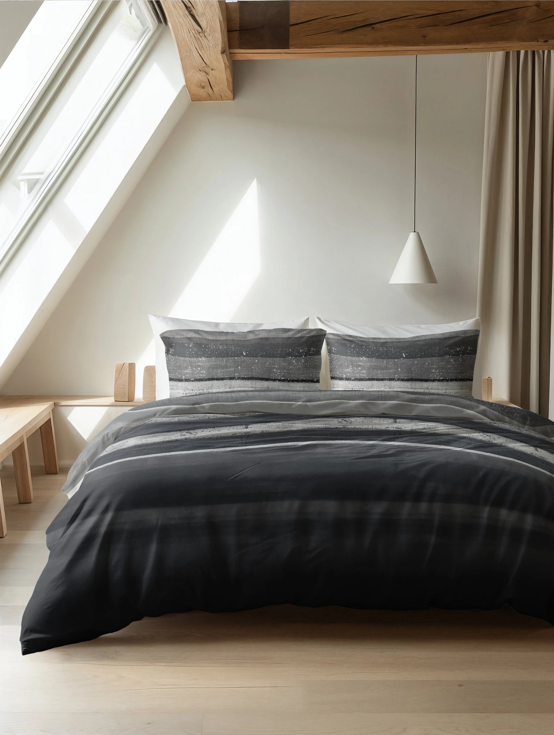 Sleeptime dekbedovertrek Marcus - Grijs - Flanel