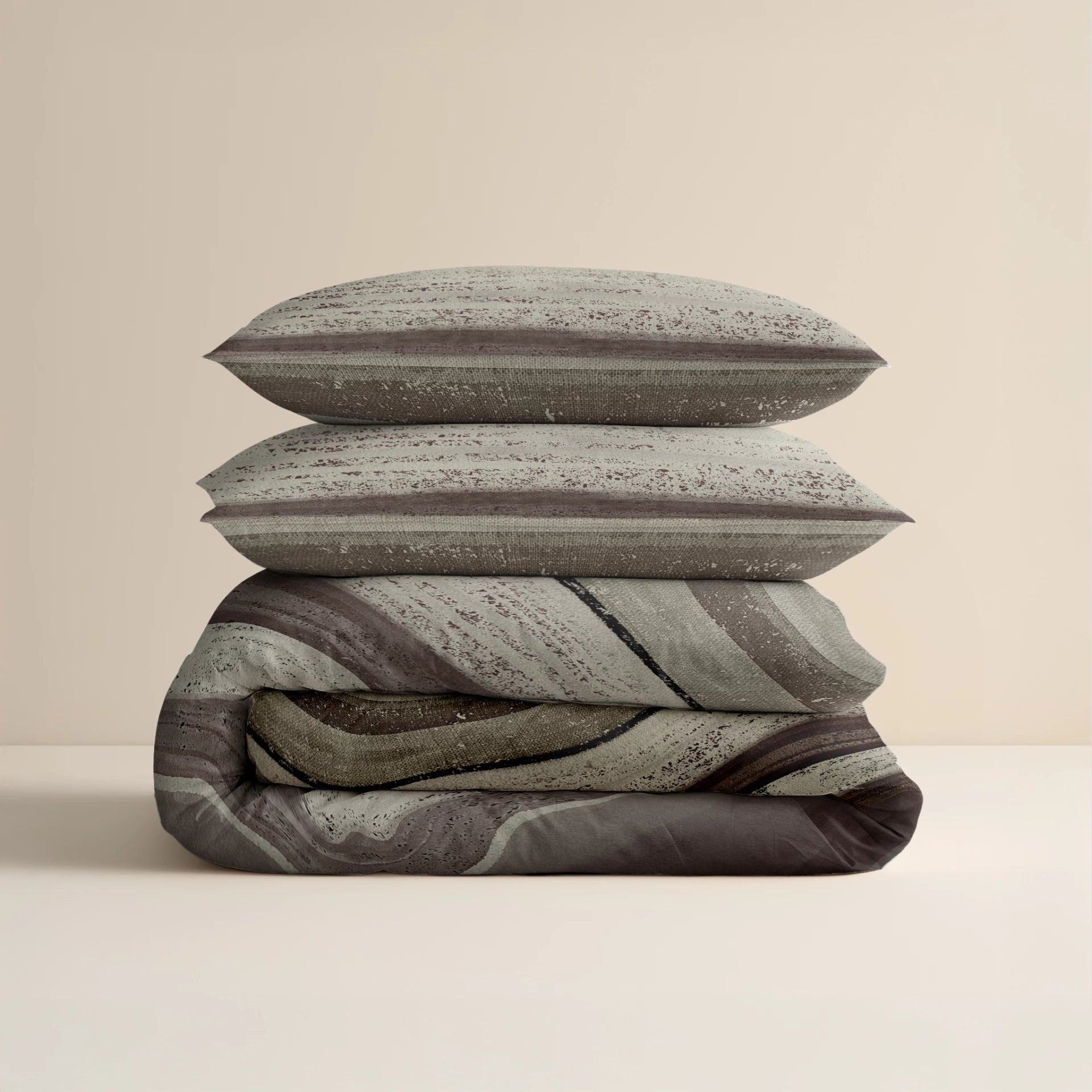 Sleeptime dekbedovertrek Marcus - Taupe - Flanel