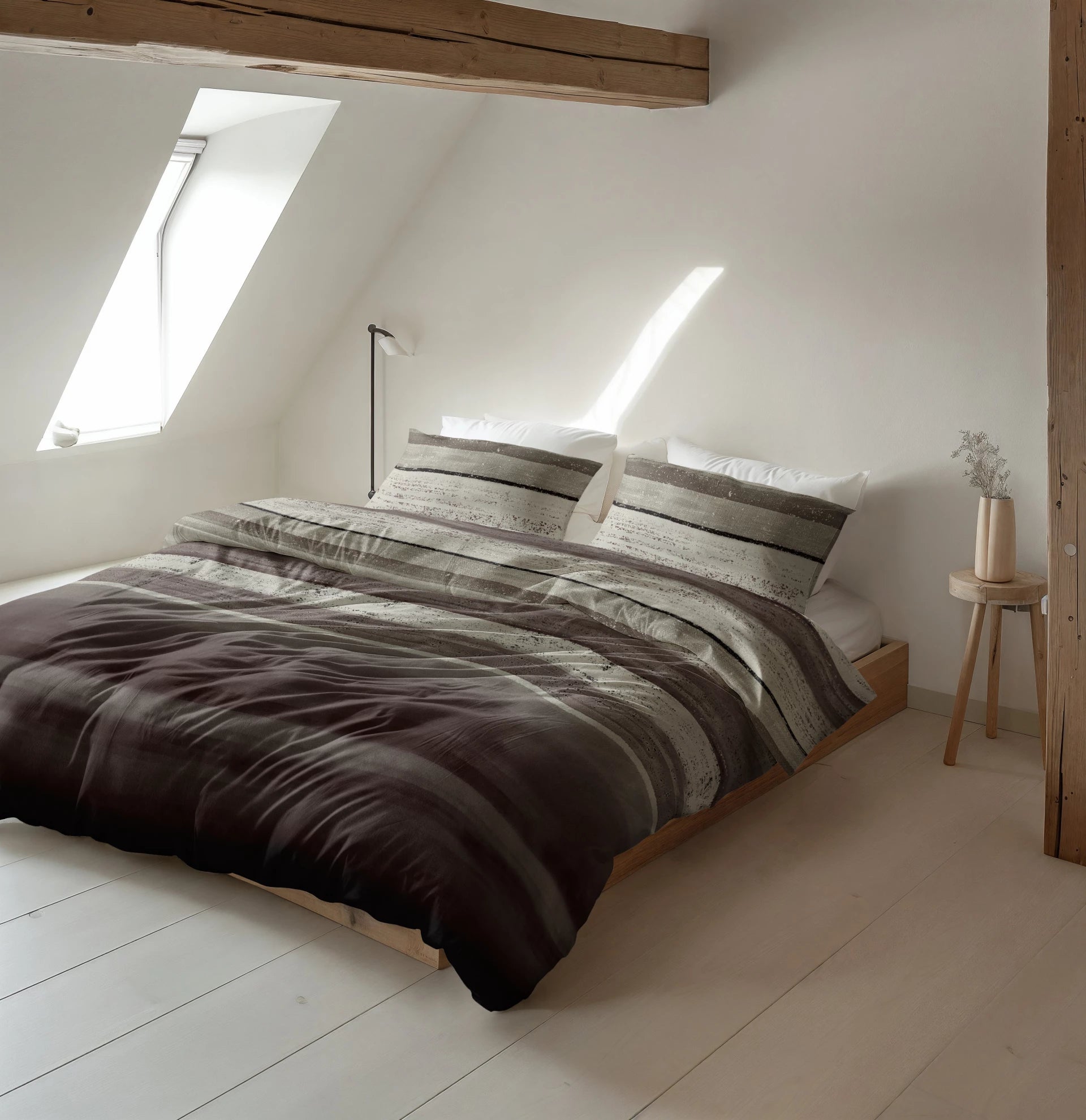 Sleeptime dekbedovertrek Marcus - Taupe - Flanel