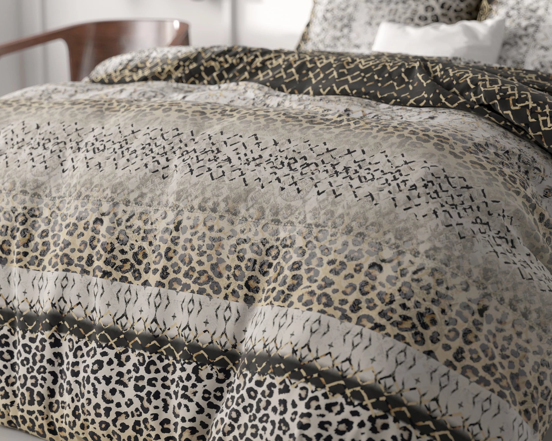 Sleeptime dekbedovertrek September - Grijs - Microvezel