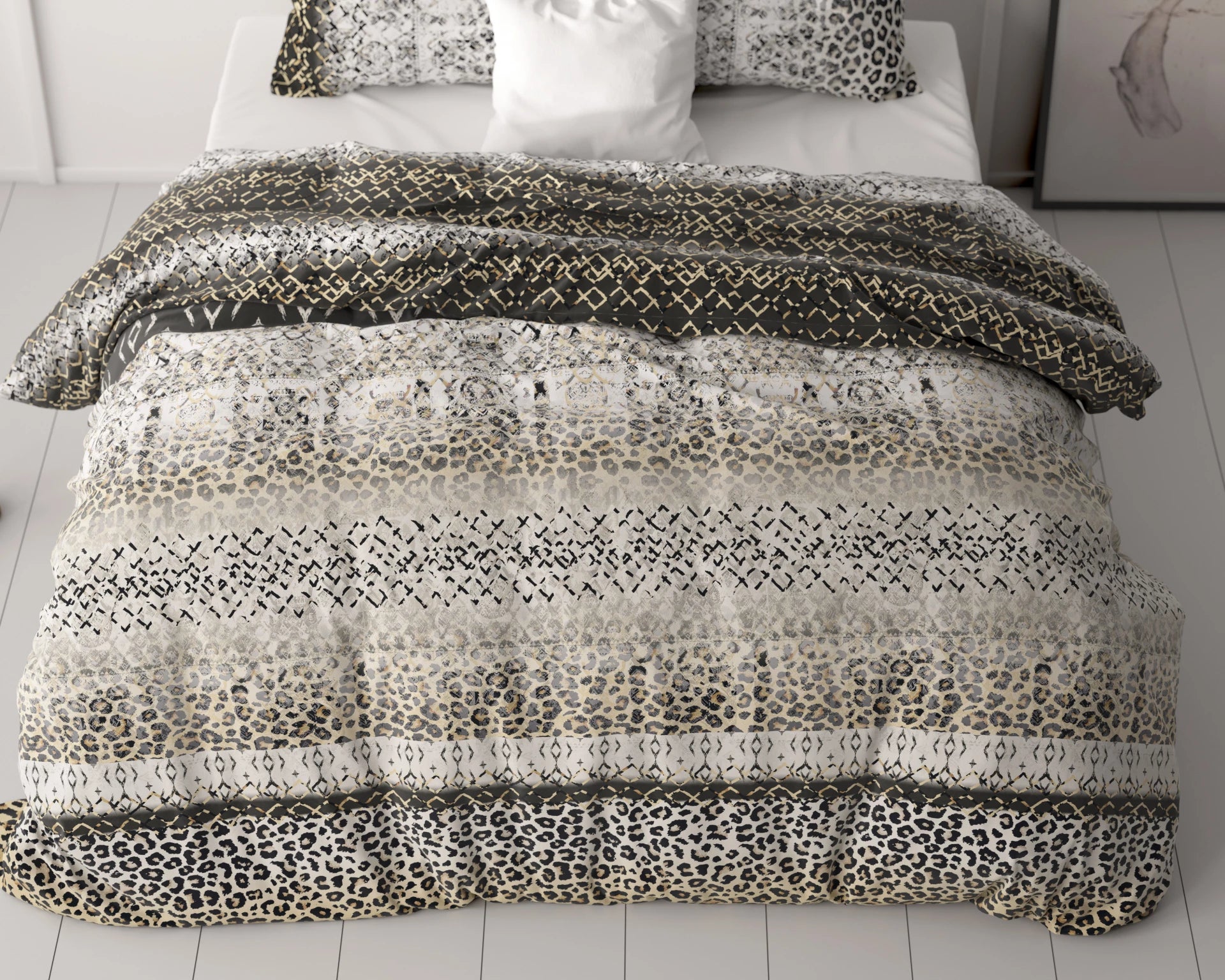 Sleeptime dekbedovertrek September - Grijs - Microvezel