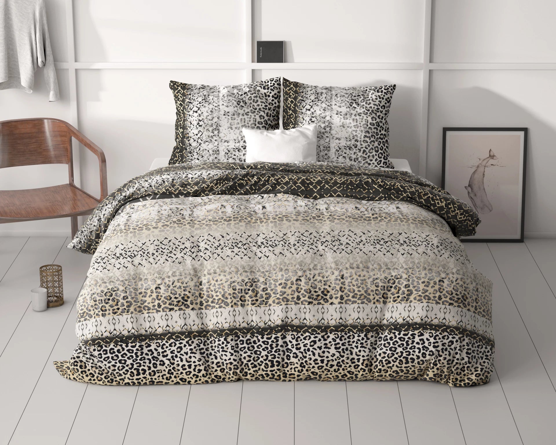 Sleeptime dekbedovertrek September - Grijs - Microvezel