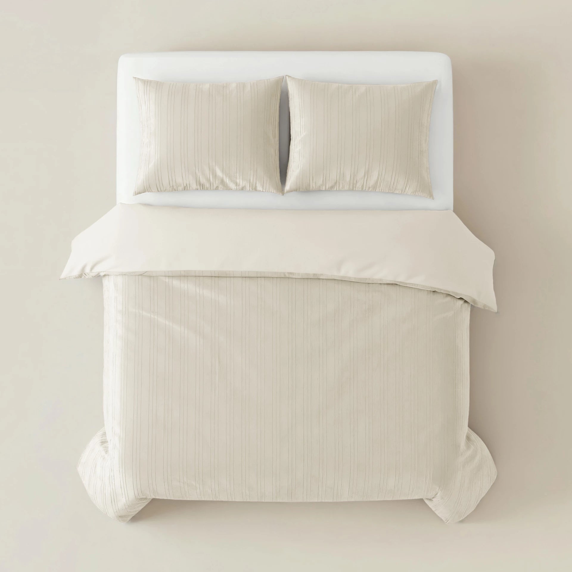 Sleeptime dekbedovertrek Velvet Lining - Beige