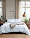 Sleeptime dekbedovertrek Washed Tufted - wit - microvezel