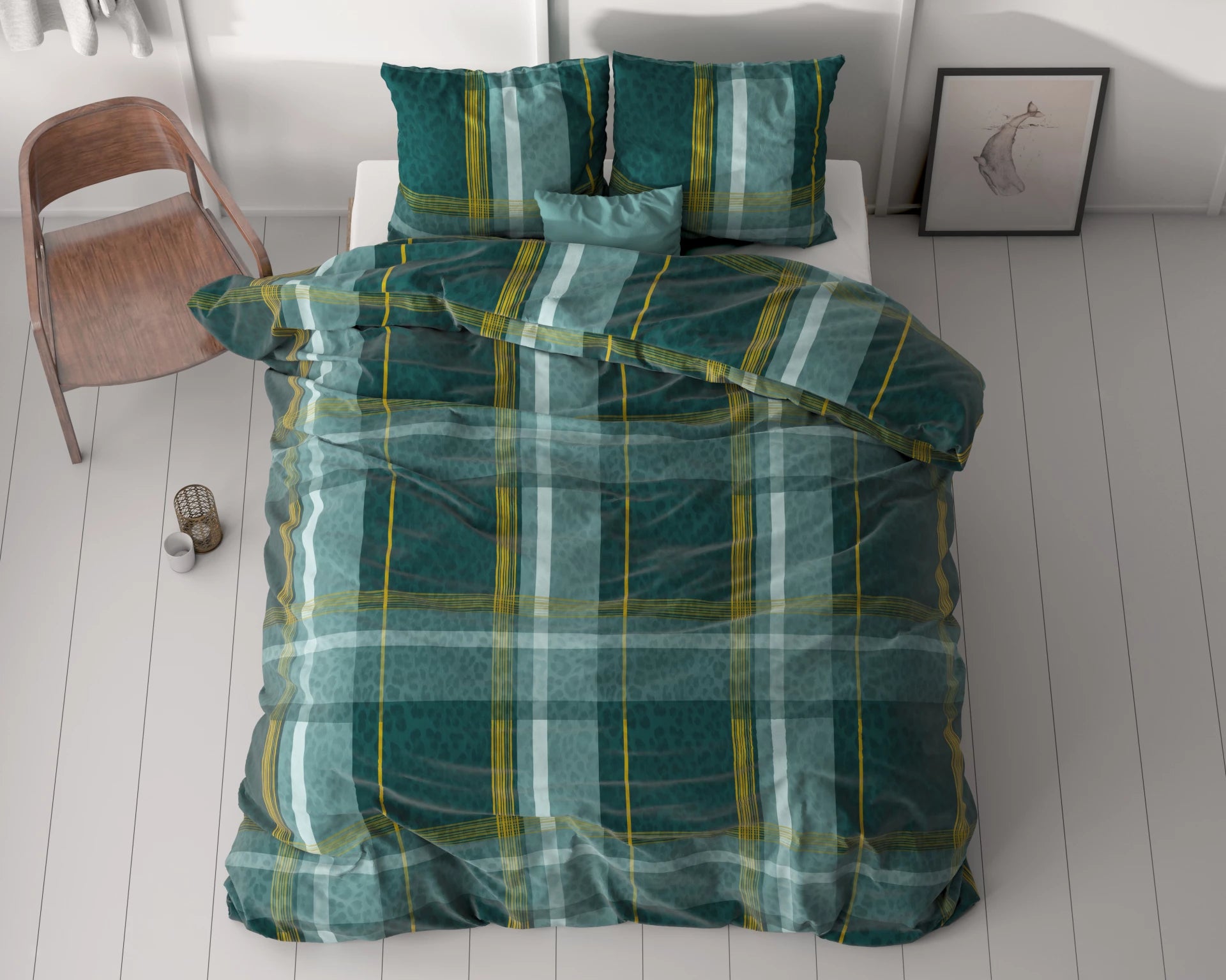 Sleeptime dekbedovertrek Zoni - Groen - Microvezel