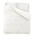 Sleeptime teddy dekbedovertrek onderkant microvezel - wit