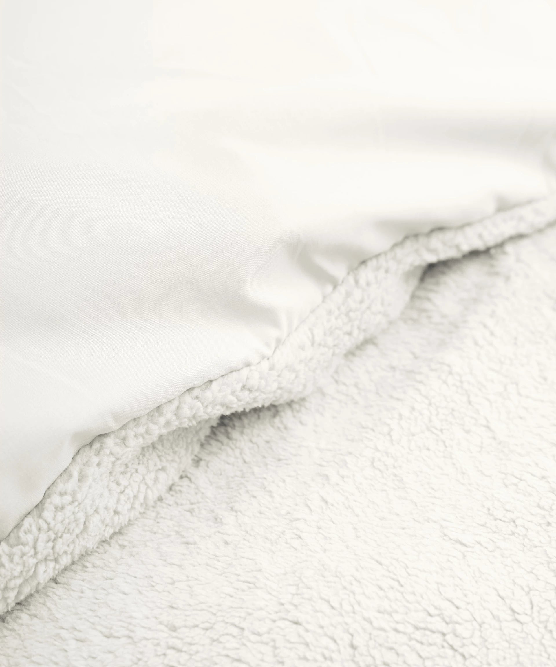 Sleeptime teddy dekbedovertrek onderkant microvezel - wit