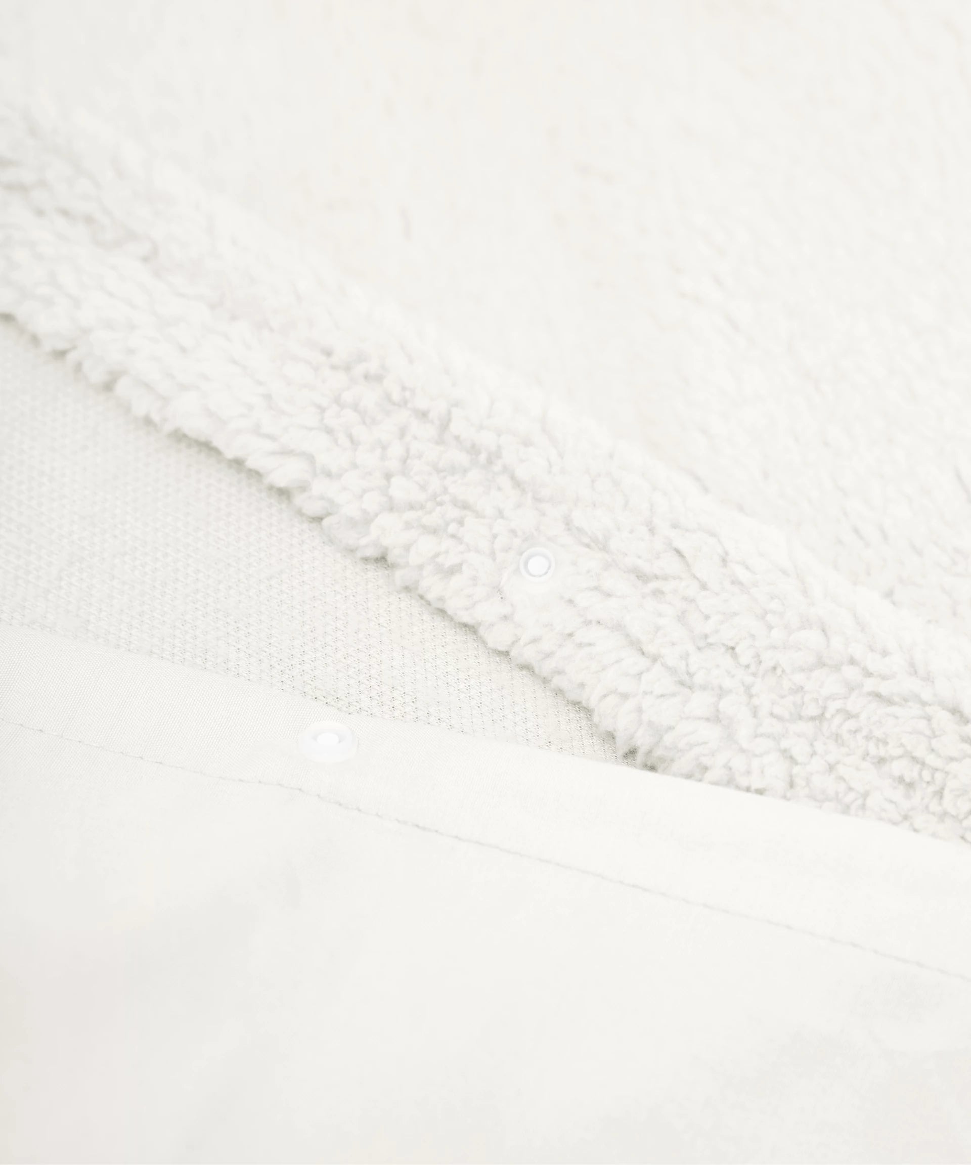 Sleeptime teddy dekbedovertrek onderkant microvezel - wit