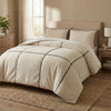Sleeptime teddy dekbedovertrek onderkant microvezel Trim - beige - vooraanzicht