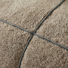 Sleeptime teddy dekbedovertrek onderkant microvezel Trim - donker taupe - detail