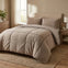 Sleeptime teddy dekbedovertrek onderkant microvezel Trim - taupe
