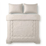 Sleeptime verkoelend Lazy zomerdekbed zonder overtrek Blue Cell incl. kussensloop - Taupe - bovenaanzicht