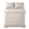 Sleeptime verkoelend Lazy zomerdekbed zonder overtrek Blue Cell incl. kussensloop - Taupe - bovenaanzicht