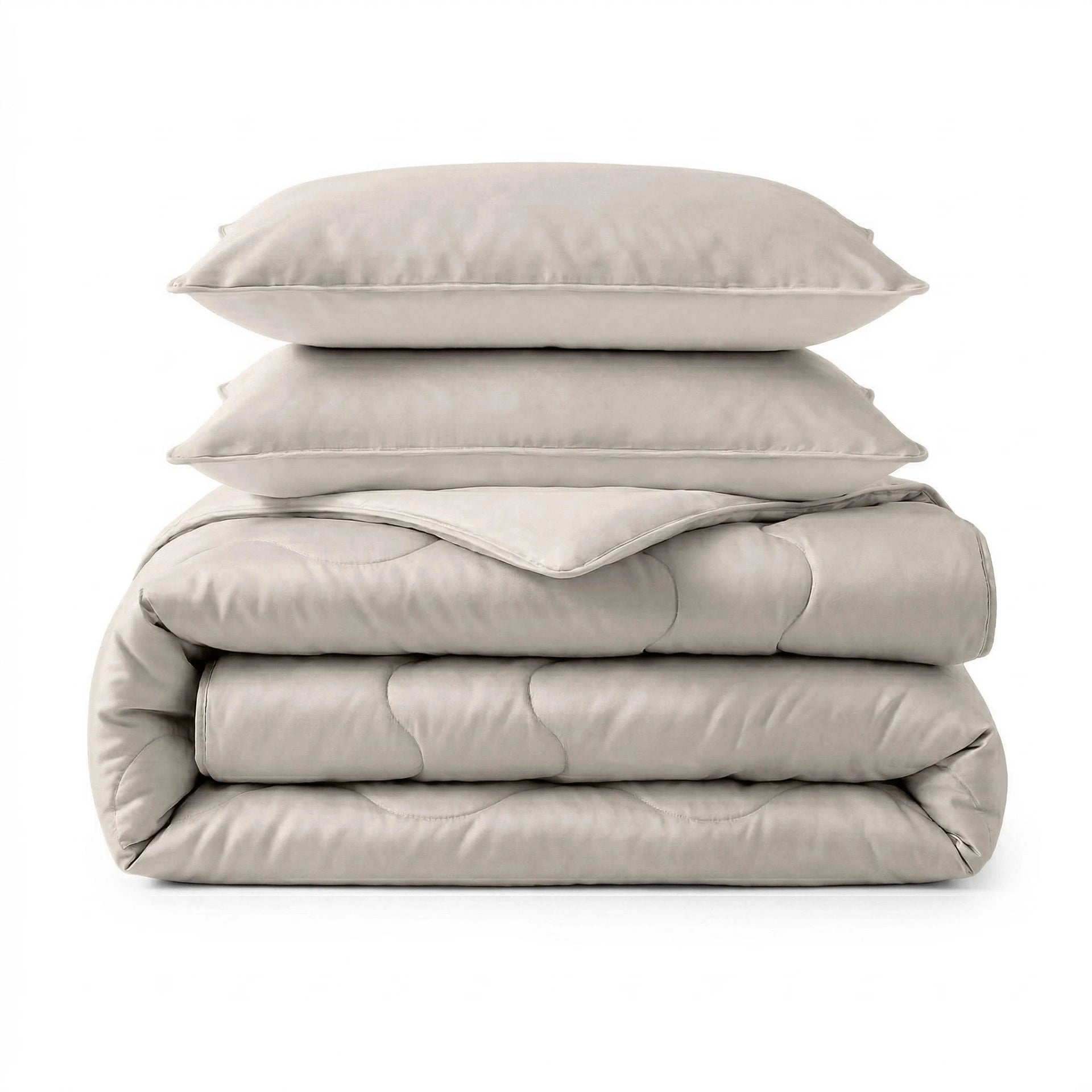 Sleeptime verkoelend Lazy zomerdekbed zonder overtrek Blue Cell incl. kussensloop - Taupe - productfoto