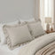 Sleeptime lazy kussenslopen ruffles - Beige/Grijs - Per 2 stuks