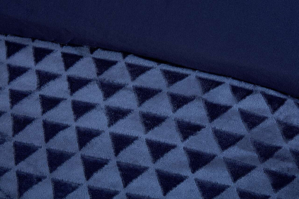 So Soft Velvet dekbedovertrek Diamond Teddy - navy