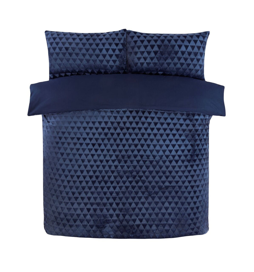 So Soft Velvet dekbedovertrek Diamond Teddy - navy