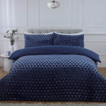 So Soft Velvet dekbedovertrek Diamond Teddy - Navy