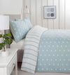 So Soft dekbedovertrek Spots & Stripes - microvezel - blauw - lits-jumeaux