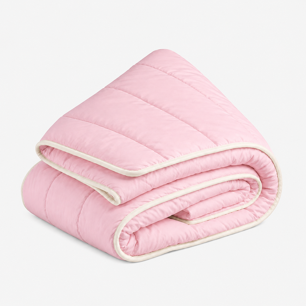 Dekbed zonder overtrek Roze - Excl. kussensloop - Microvezel
