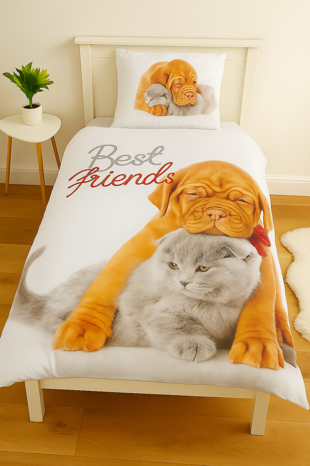 Sweet Home kinderdekbedovertrek Best friends - katoen - eenpersoons