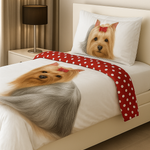 Sweet Home kinderdekbedovertrek Yorkshire Terriër - katoen - eenpersoons (140x200 +70x90 cm)