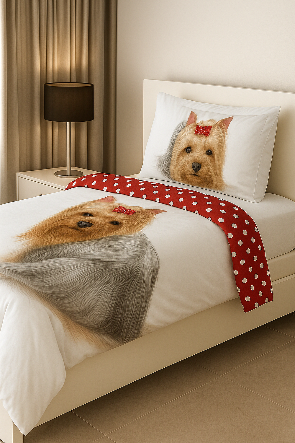 Sweet Home dekbedovertrek Yorkshire Terriër - katoen - eenpersoons