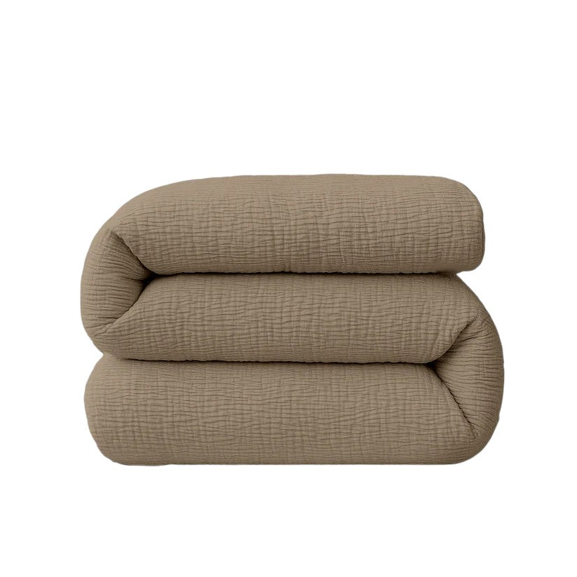 Decoware Easy dekbed zonder overtrek - Mousseline - Taupe