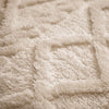 Teddy dekbedovertrek Jaquard - Whisper White - detail stof