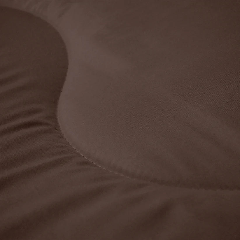 Decoware dekbed zonder overtrek incl. kussensloop - Tufted Curve - Bruin