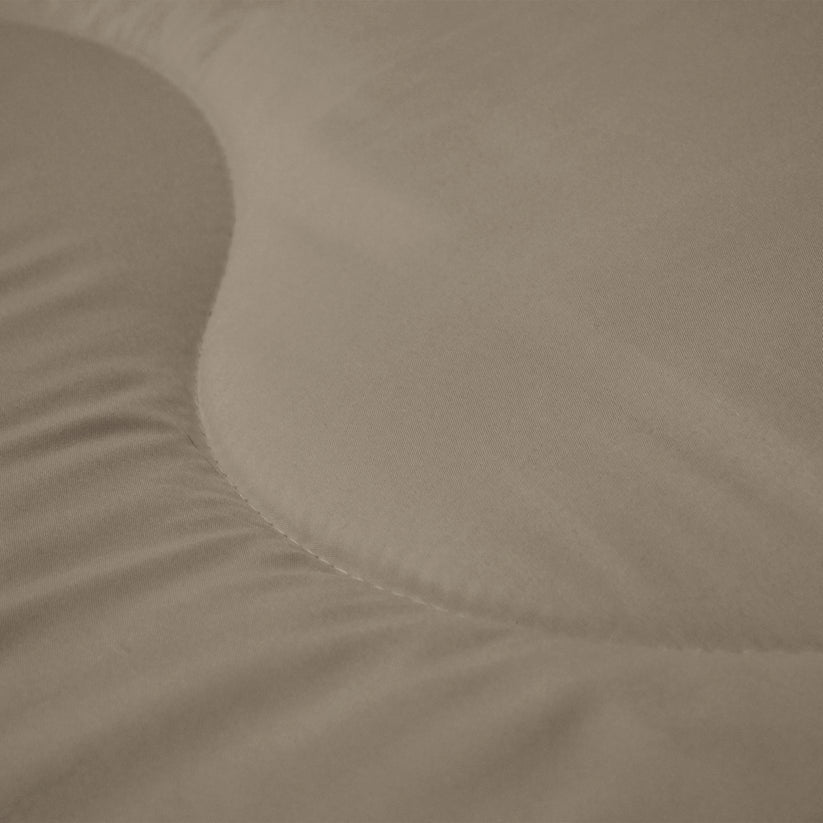 Decoware dekbed zonder overtrek incl. kussensloop - Tufted Curve - taupe