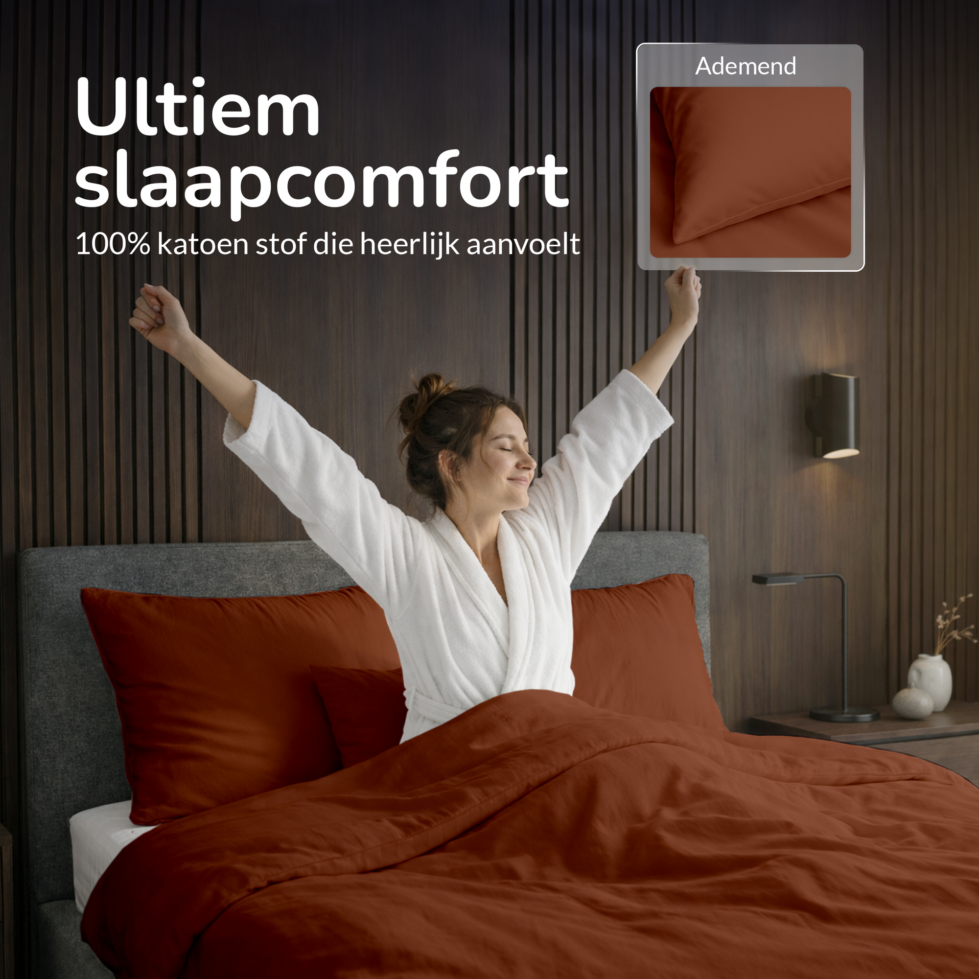 Decoware dekbedovertrek uni - Katoen - Terra