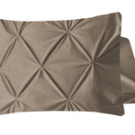 Velvet Pintuck kussensloop 60x70 cm - Taupe - Per 2 stuks