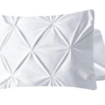 Velvet Pintuck kussensloop 60x70 cm - Wit - Per 2 stuks