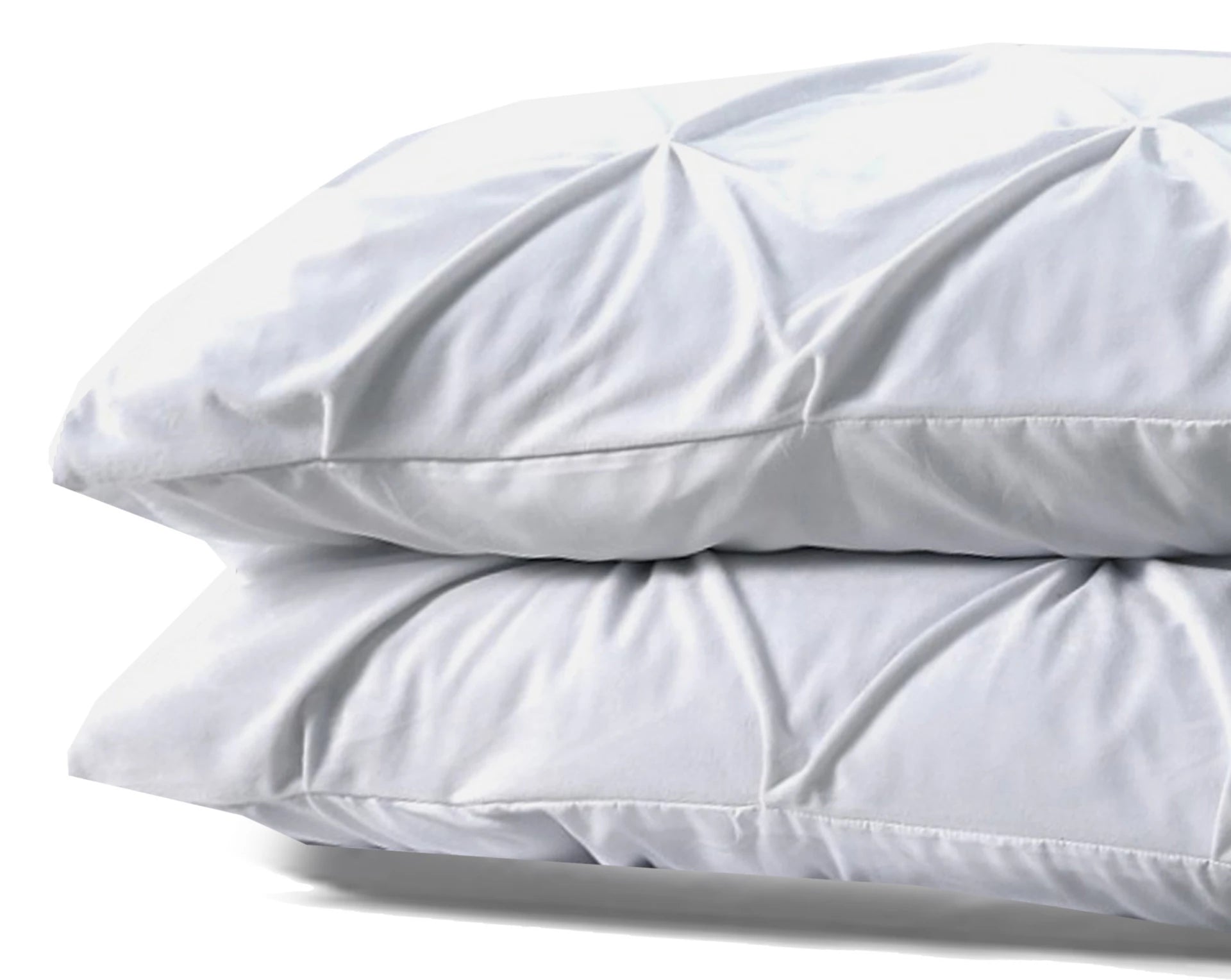 Velvet Pintuck kussensloop 60x70 cm - Wit - Per 2 stuks