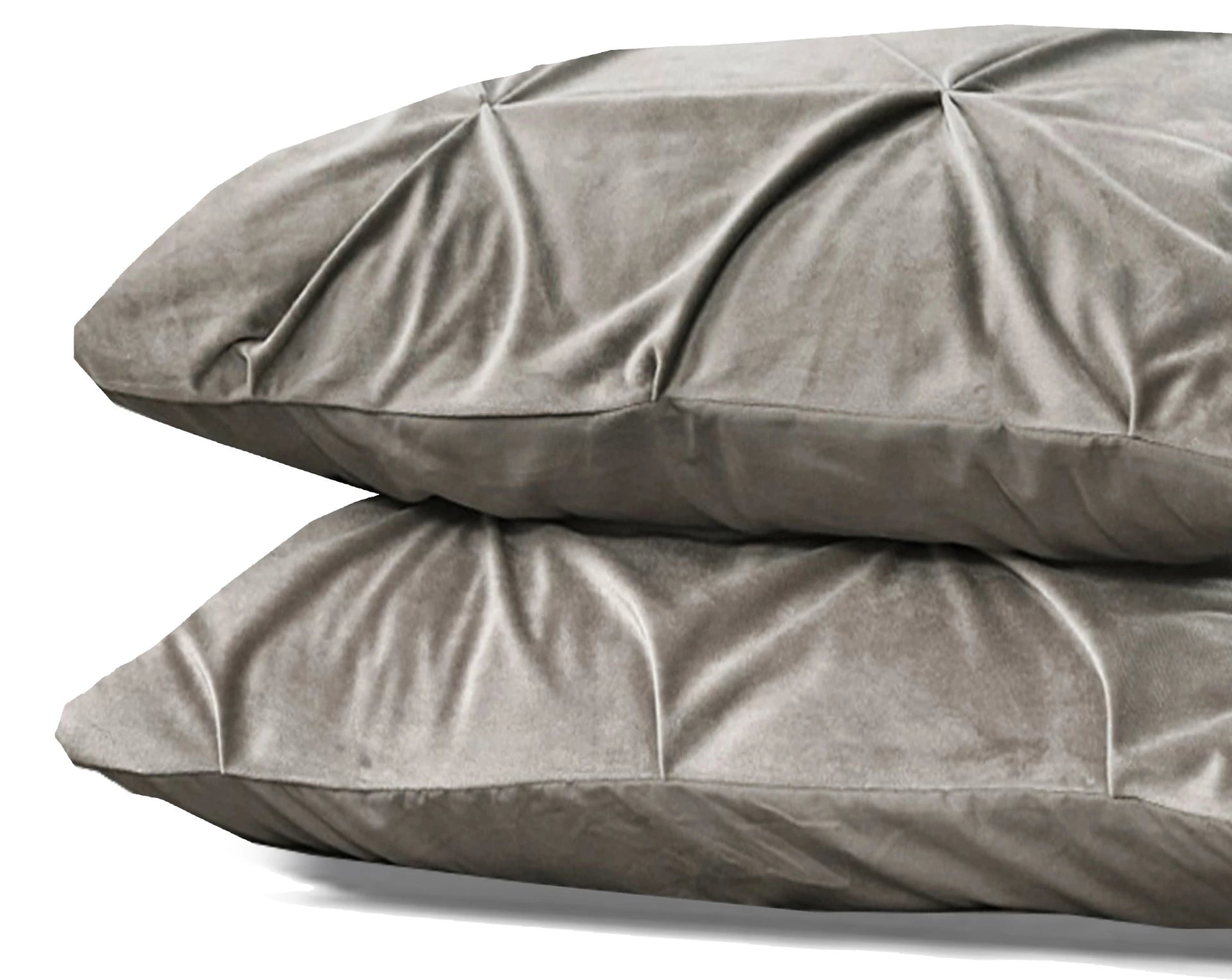 Velvet Pintuck kussensloop 60x70 cm - Zand - Per 2 stuks