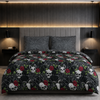 Decoware dekbed zonder overtrek incl. kussensloop Skulls & Roses - microvezel