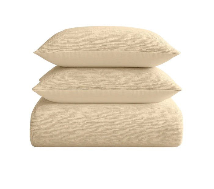 Decoware Easy dekbed zonder overtrek inclusief kussensloop - Mousseline - zand