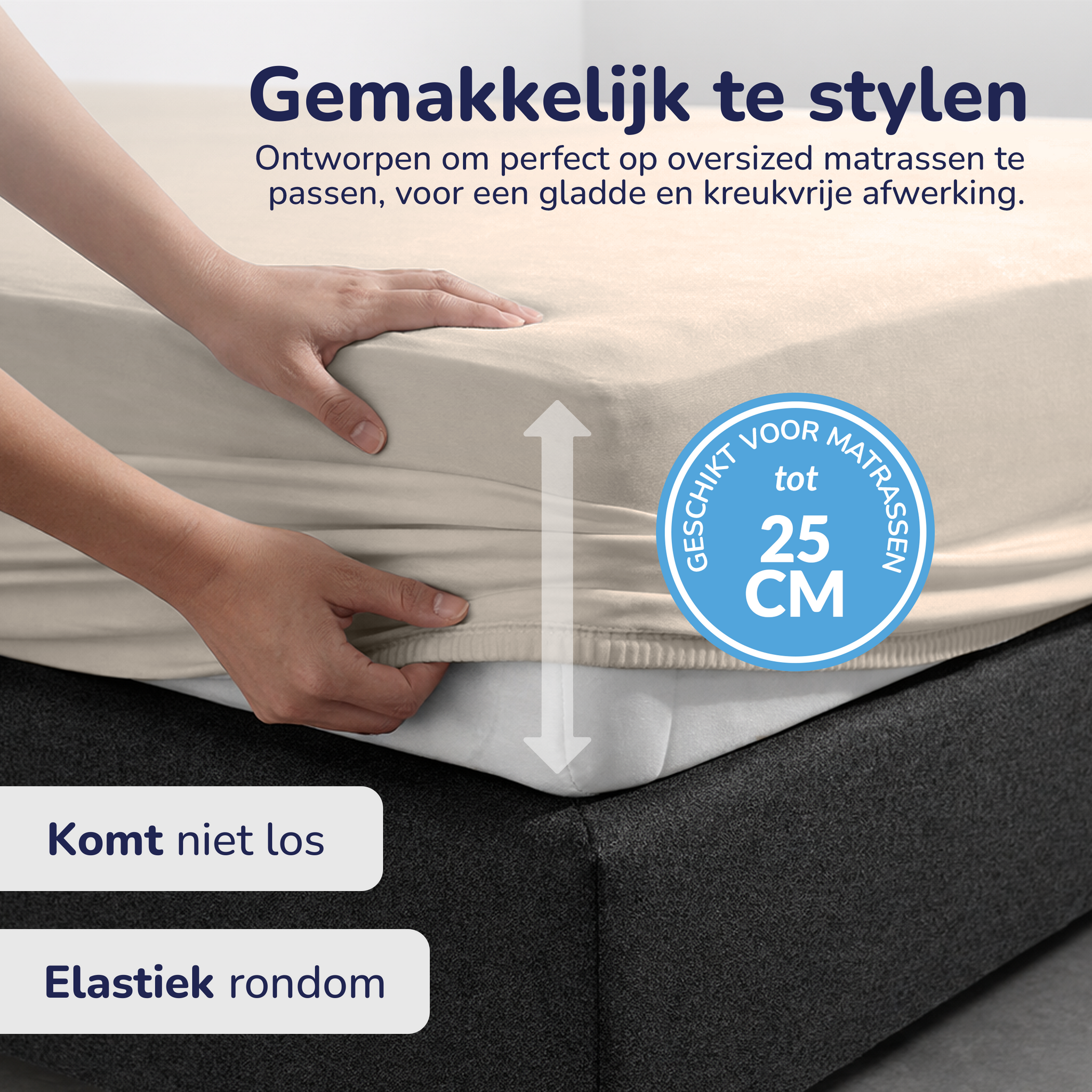 Decoware Hoeslaken - jersey - Zand