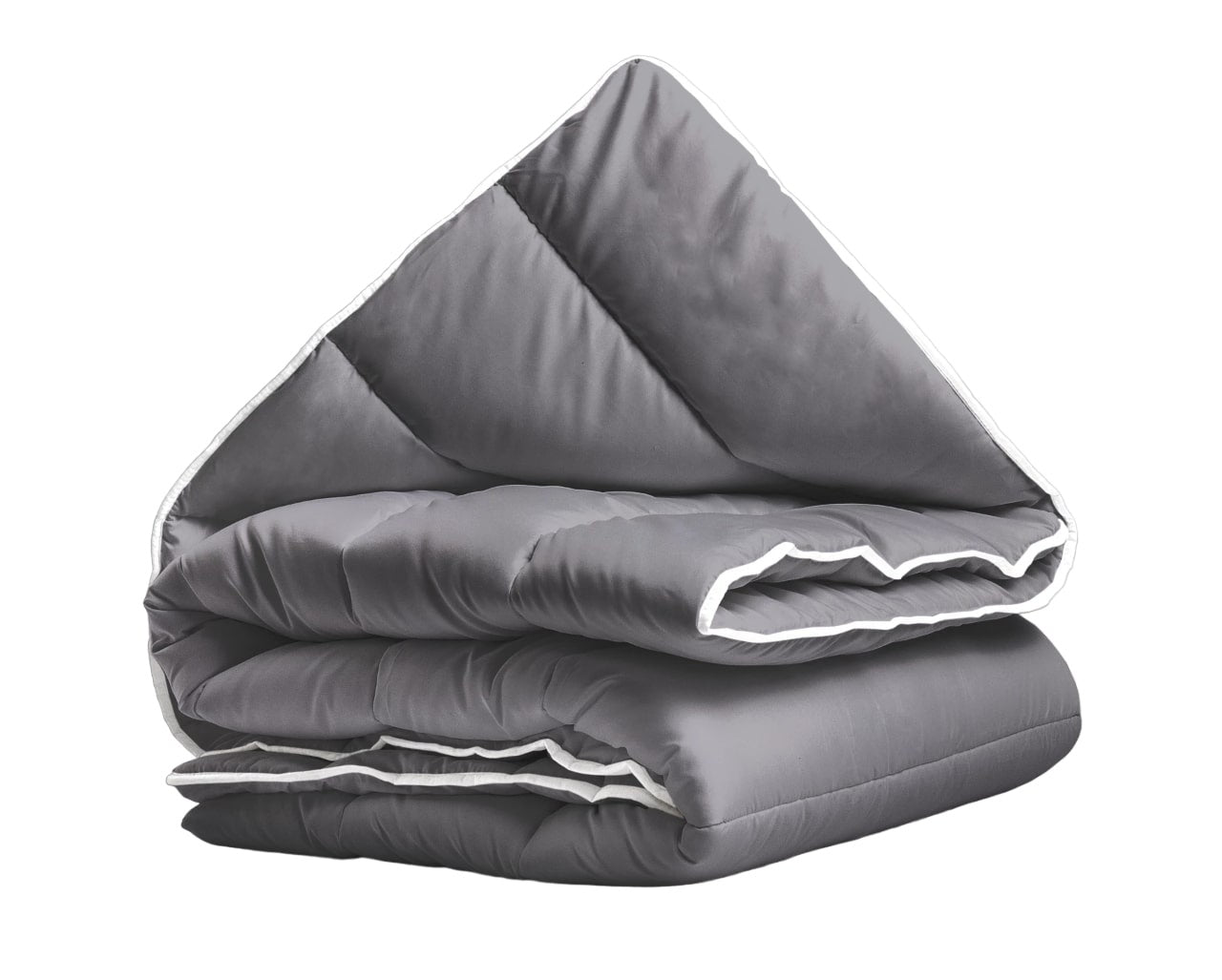 All in one lazy dekbed - Dekbed en overtrek in 1 - antraciet